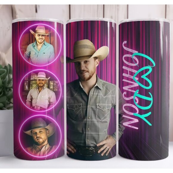 Cody Johnson 20oz Skinny Tumbler Insulated Drinkware Cup - Picture 1 of 11